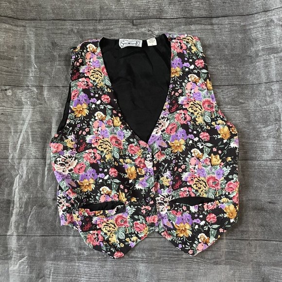 Women’s Stratosphere Floral Vest Small - Picture 1 of 4